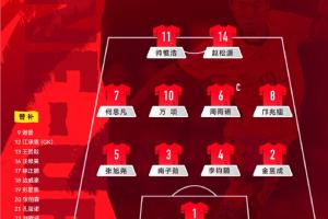 剑指决赛!国足U17vs澳大利亚首发:帅惟浩、邝兆镭、万项先发